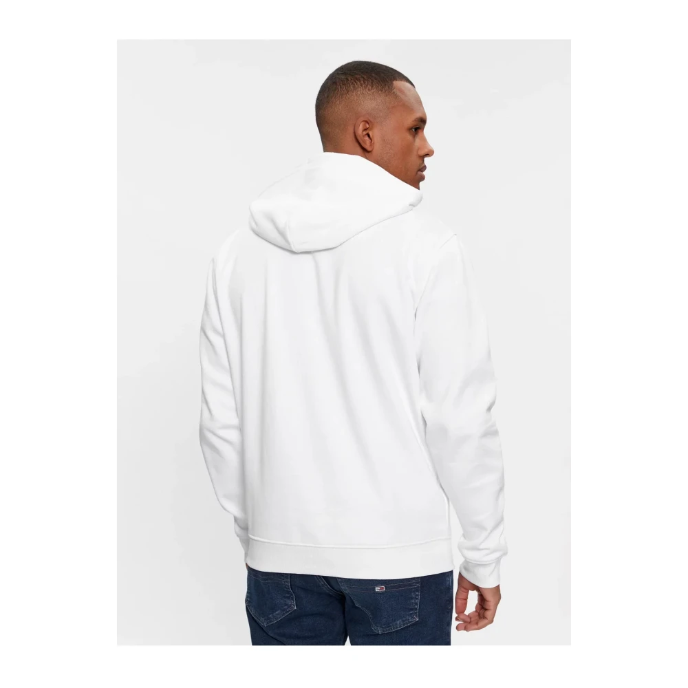 Tommy Jeans Essentiële hoodie Blancs White Heren