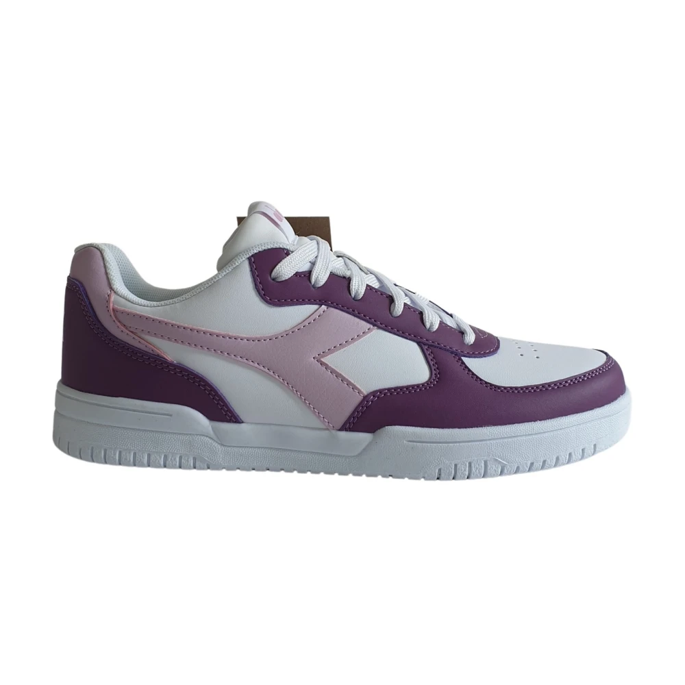 Diadora Women's Purple Sneakers, 8 Uk, Raptor Low Top Trainers