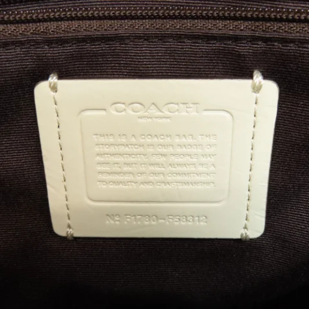 Coach Pre-owned Plastic handbags Beige Dames