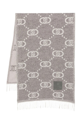echarpe-jacquard-grise-avec-franges