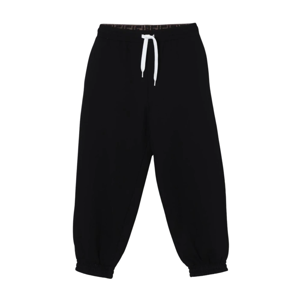 Fendi Black Comfortable Basic Trousers - Unisex - Sweatpants - 10 Y - Kids