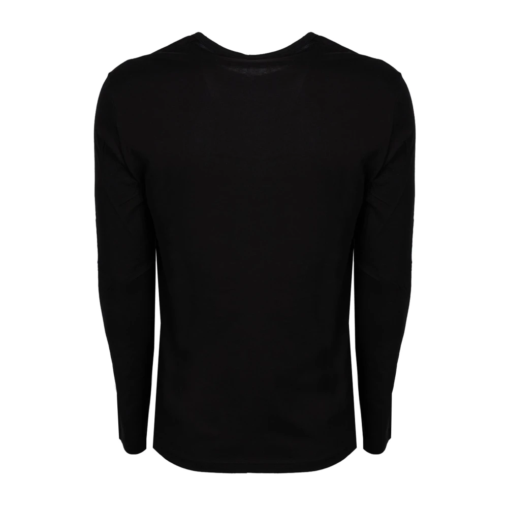 Emporio Armani Aansluitende Longsleeve Shirt Black Heren