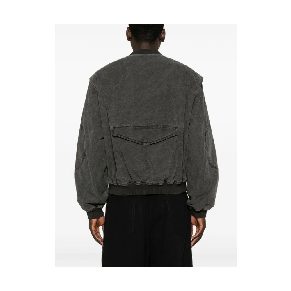 Represent Zwarte Katoenen Baseball Jack Gray Heren