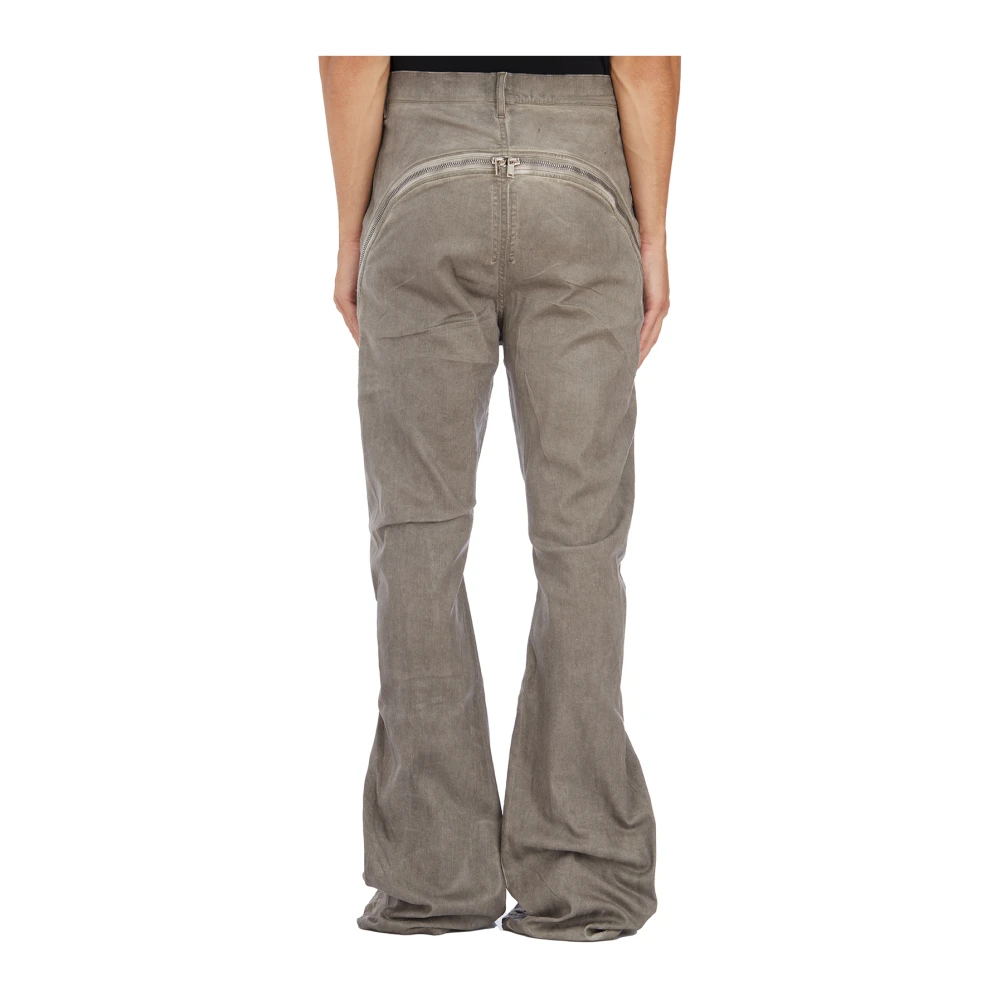 Rick Owens Denim Banana Dust Jeans Gray Heren