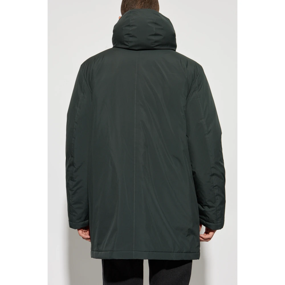 Paul Smith Gewatteerde jas met capuchon Green Heren