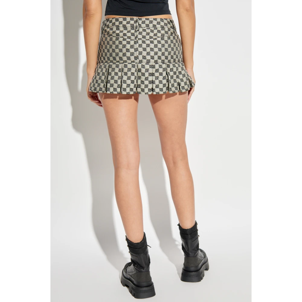 Misbhv Rok met monogram Beige Dames