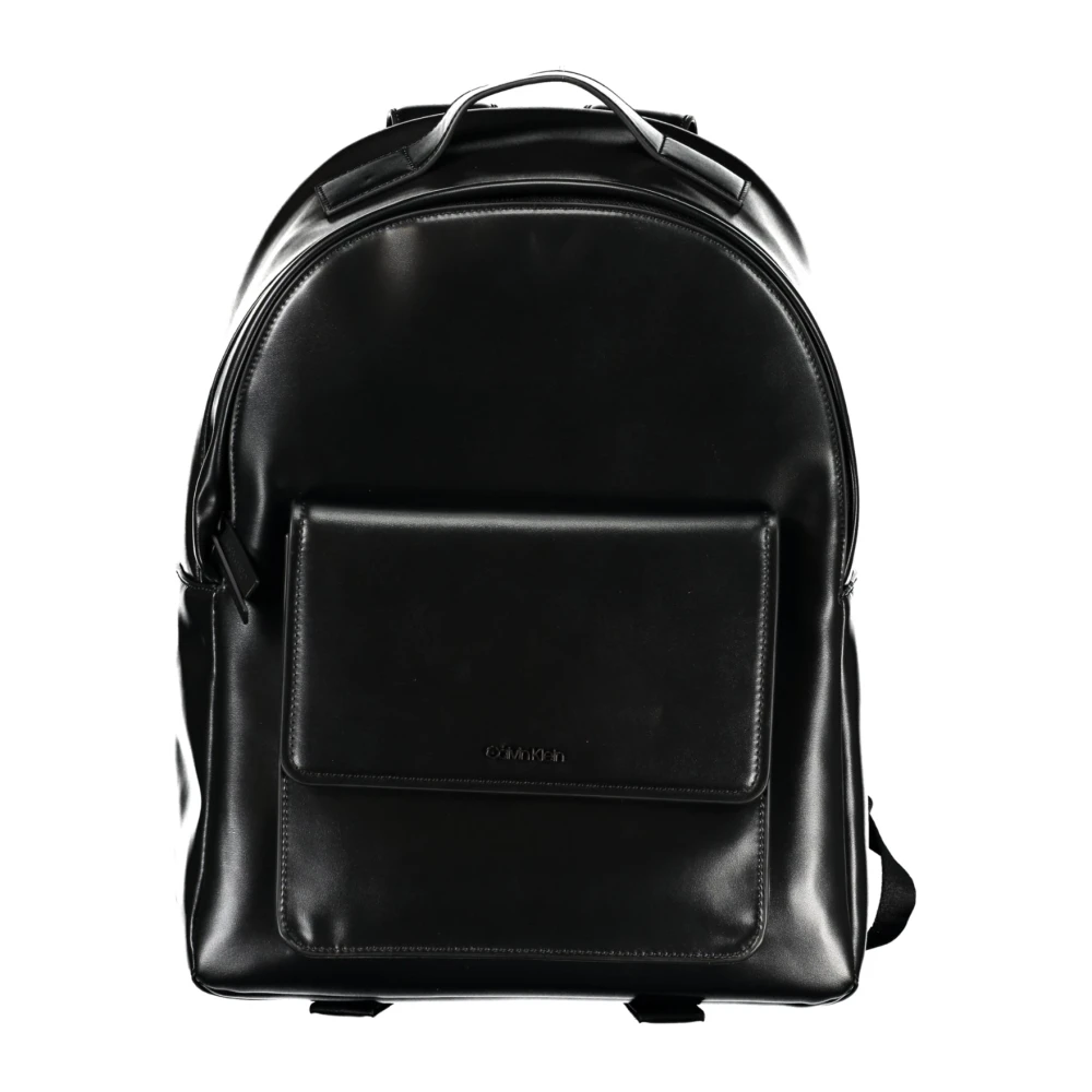 Calvin Klein Zwarte heren rugzak met laptopvak Black Heren