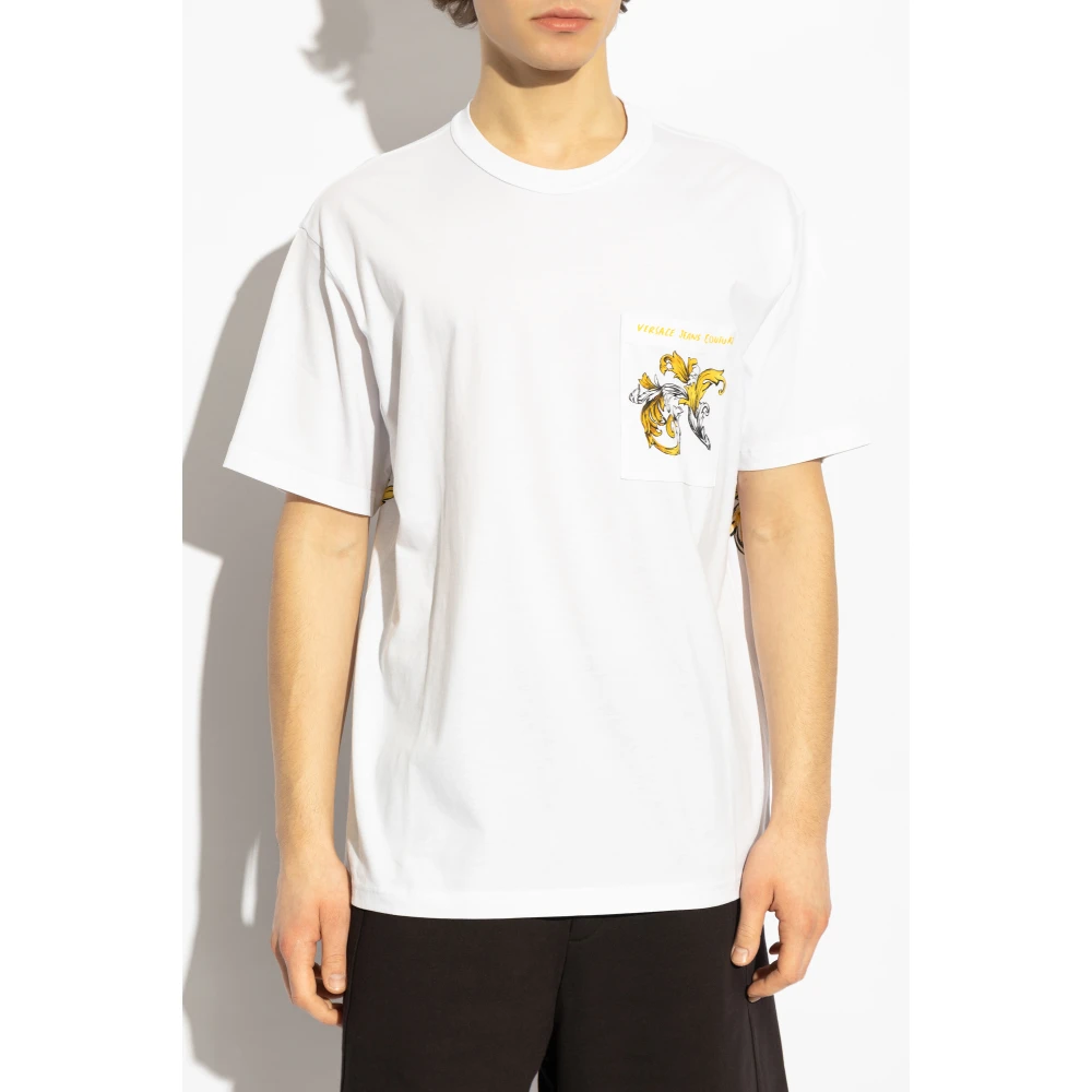 Versace Jeans Couture T-shirt met zak White Heren
