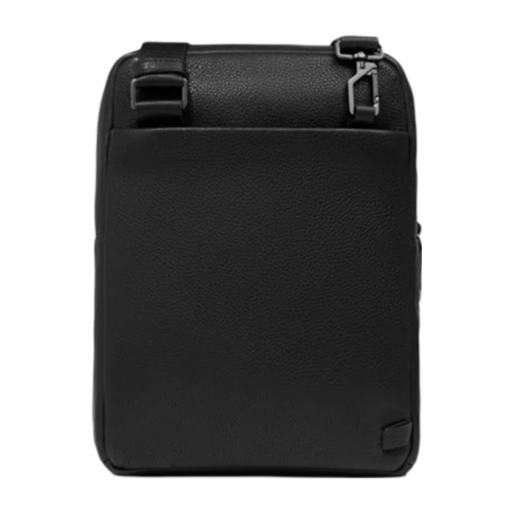 Piquadro Heren Schoudertas met iPad Vak Black Heren
