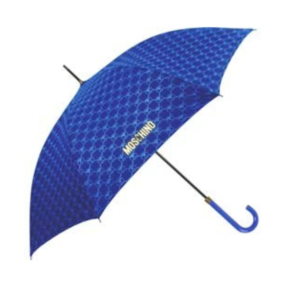 Moschino Frågetecken Paraply UV-skydd Blue, Unisex