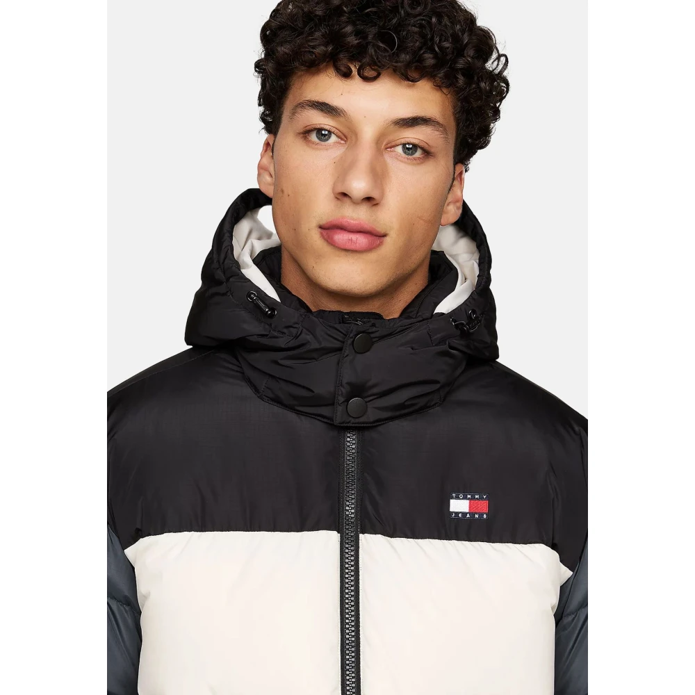 Tommy Jeans Stijlvolle Jas voor Mannen White Heren