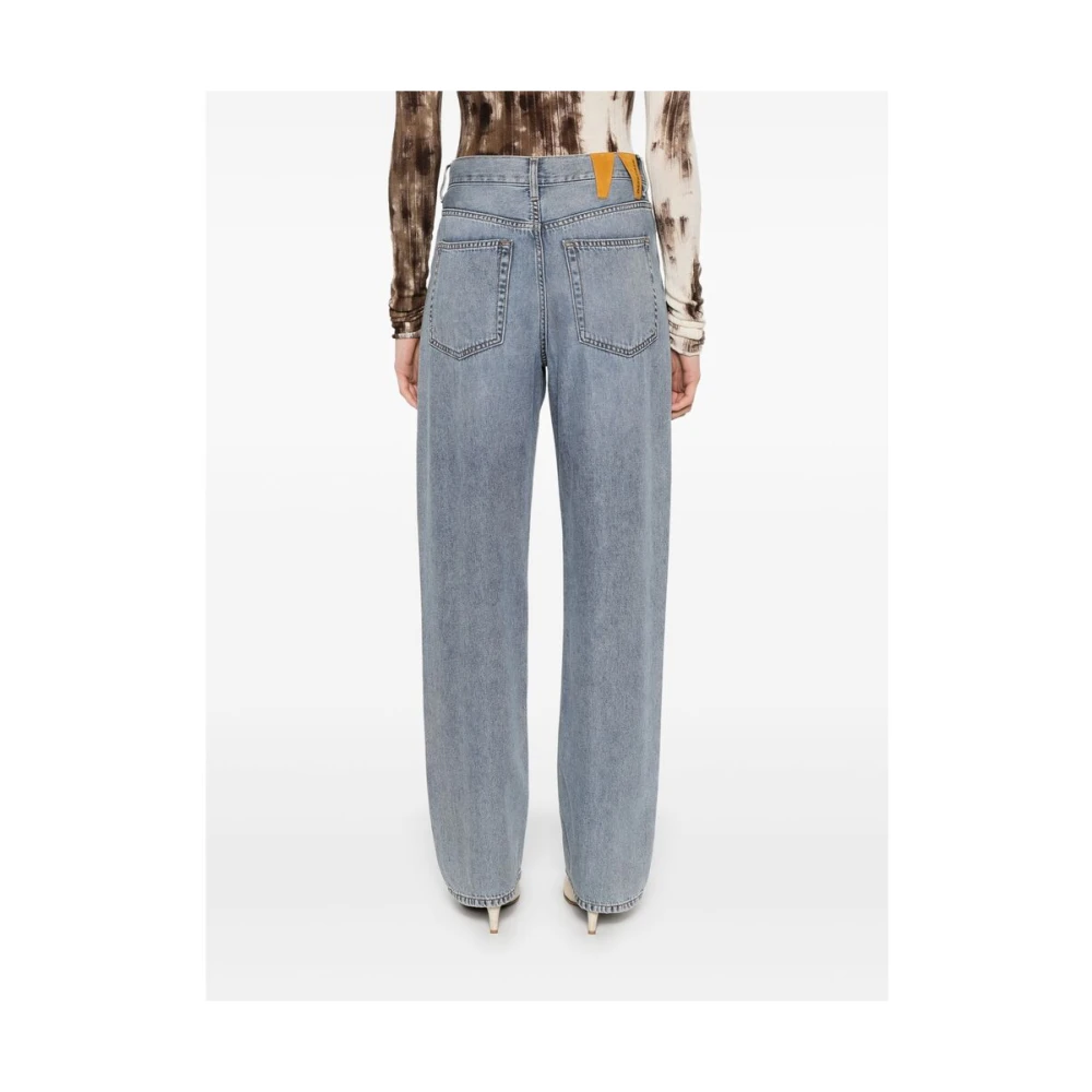 Darkpark Blauw-Grijze Jeans met knoopsluiting Blue Dames