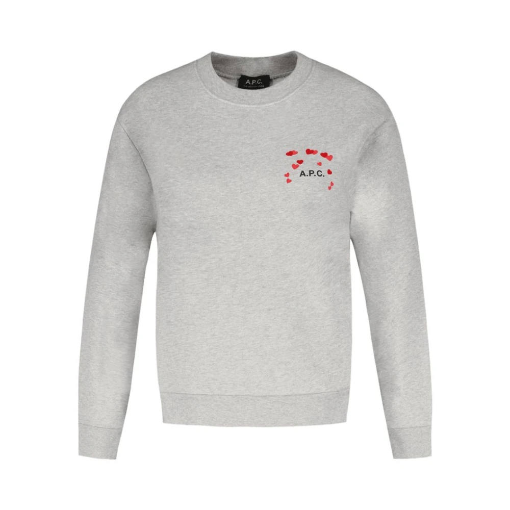 A.p.c. Men's Gray Grey Cotton Valentin Sweatshirt