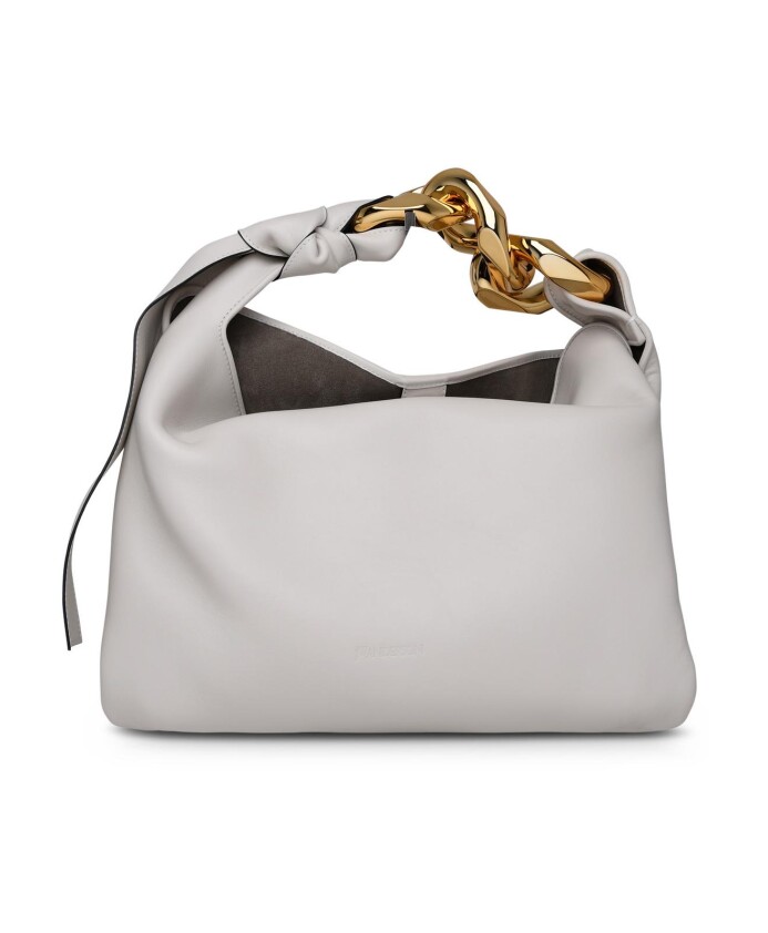 ivory-leather-hobo-chain-bag