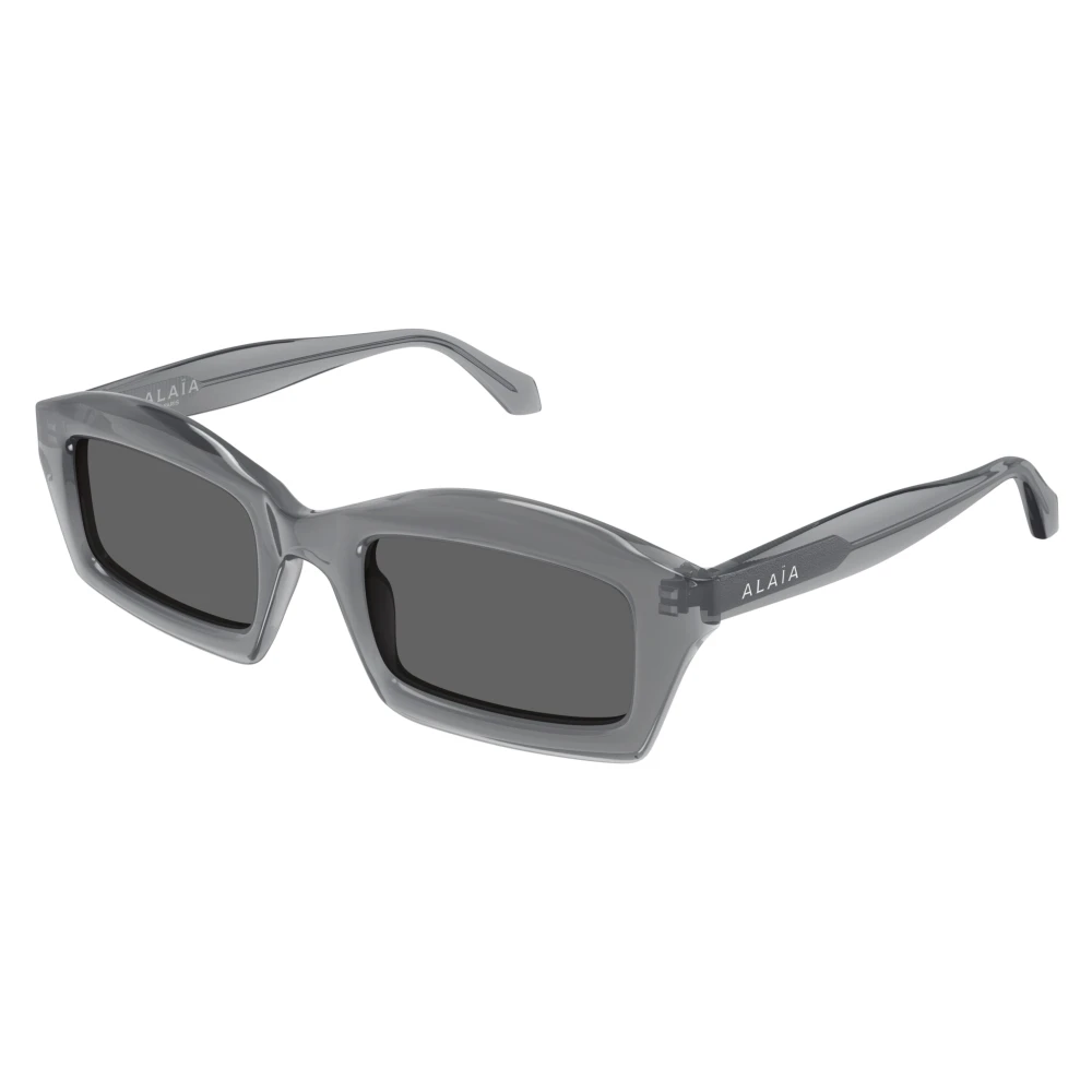 Alaïa Unisex Gray Sunglasses, 53 Mm, Rectangular Sunglasses