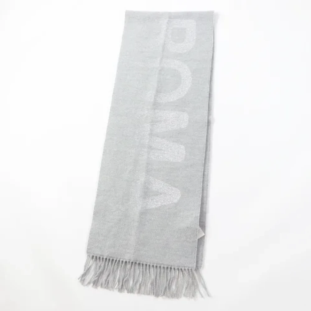 Fendi Vintage Pre-owned Wool scarves Gray Dames