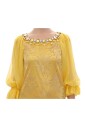 mini-robe-jaune-en-dentelle-et-cristaux