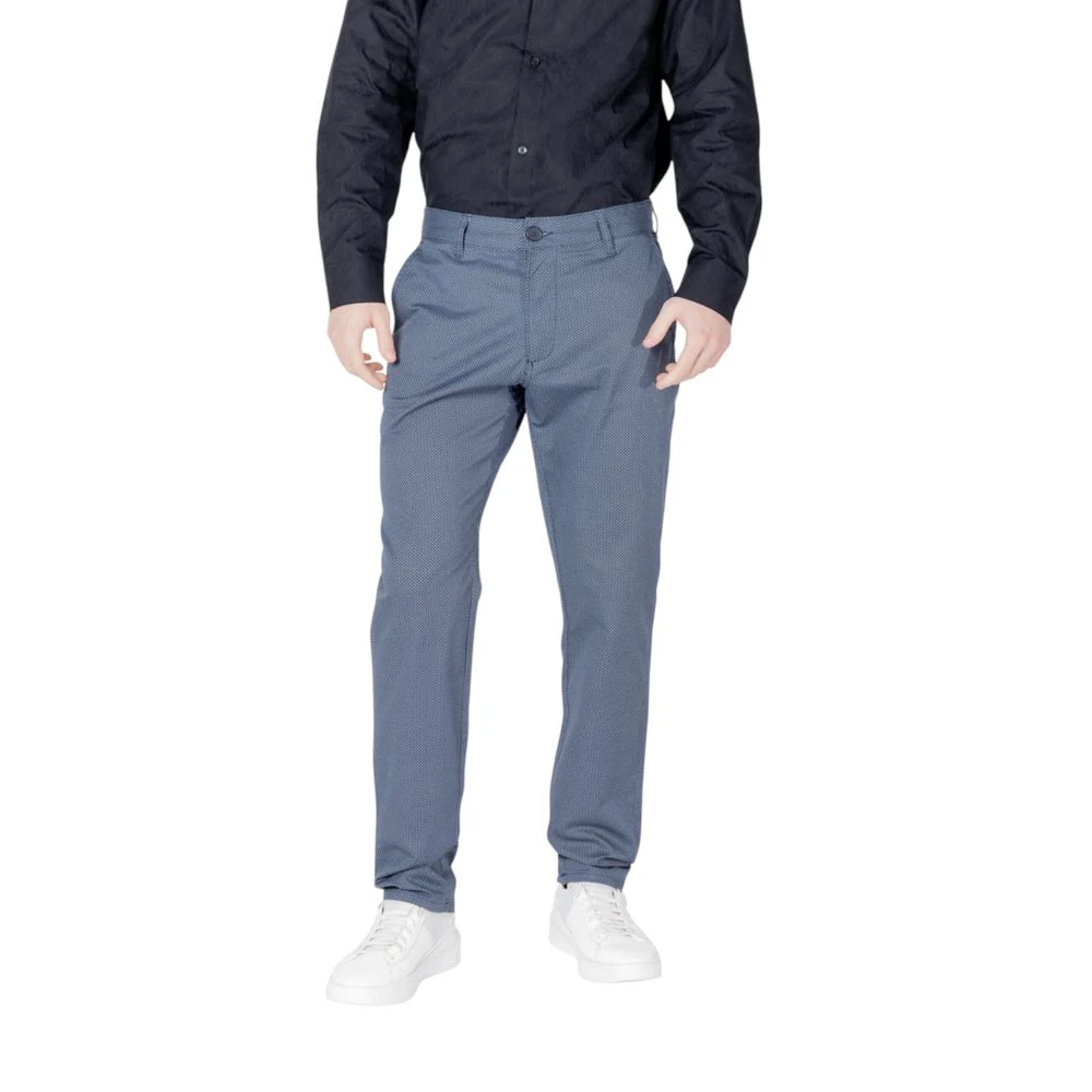 Armani Exchange Mannelijk Blauw Broeken Heren, W33, Katoen, Xm 000626 Af 13183 Slim-Fit Broek