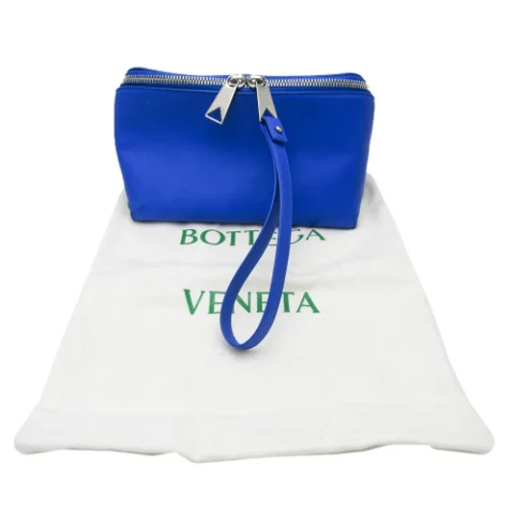 Bottega Veneta Vintage Pre-owned Leather clutches Blue Dames