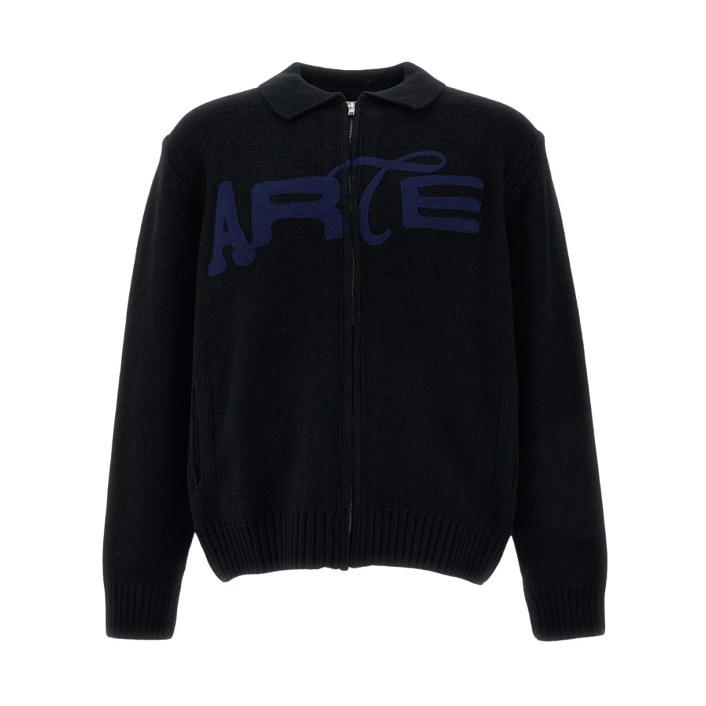 Arte Antwerp - Stencil Zip Cardigan - Knitwear - Herren - Schwarzk - Xl - Bild 2