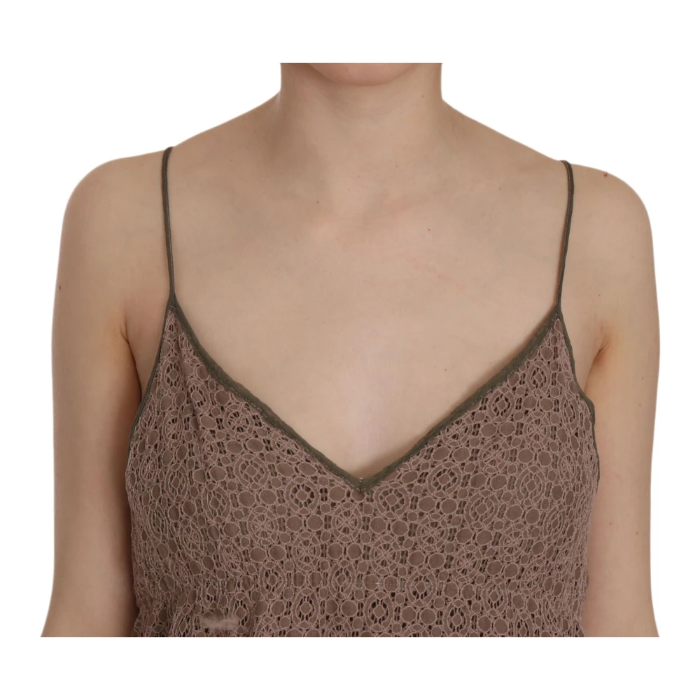 Pink Memories Elegante Groene A-lijn Spaghettiband Jurk Green Dames