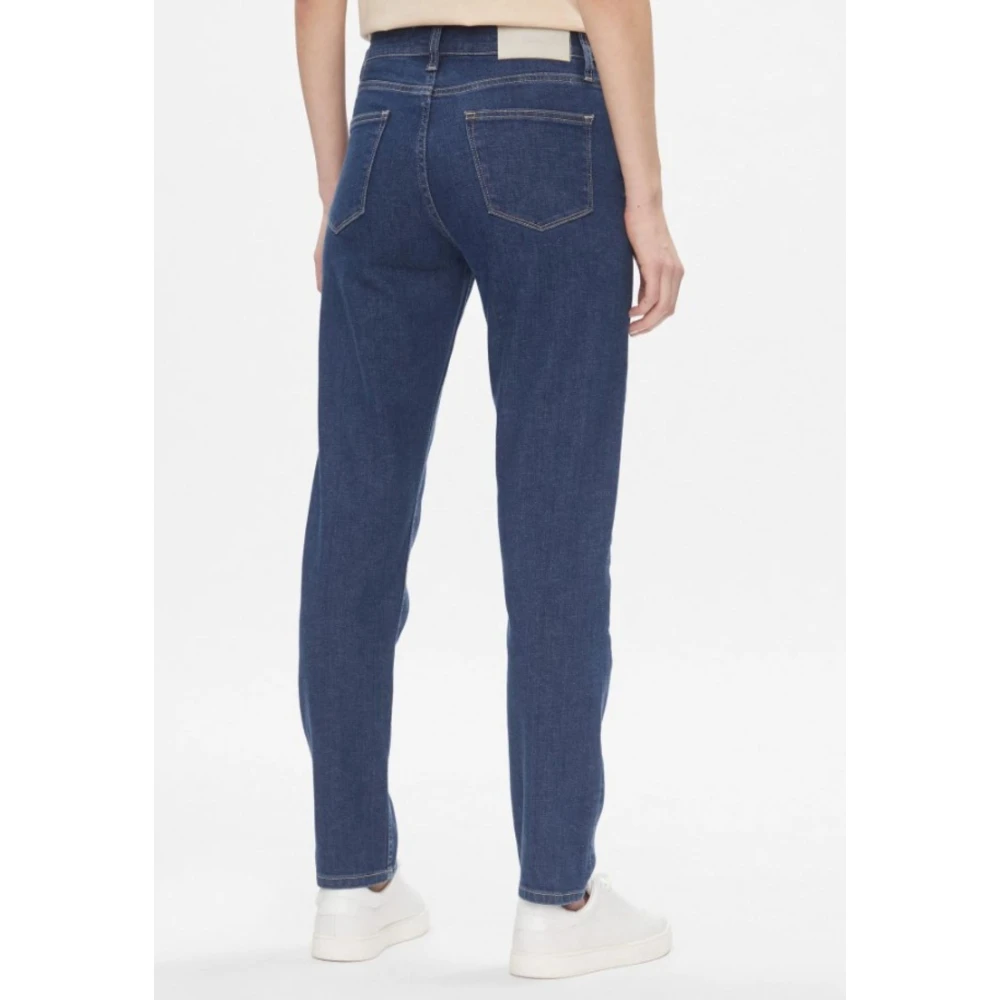 Calvin Klein Slim Mid Blue Jeans voor Vrouwen Blue Dames