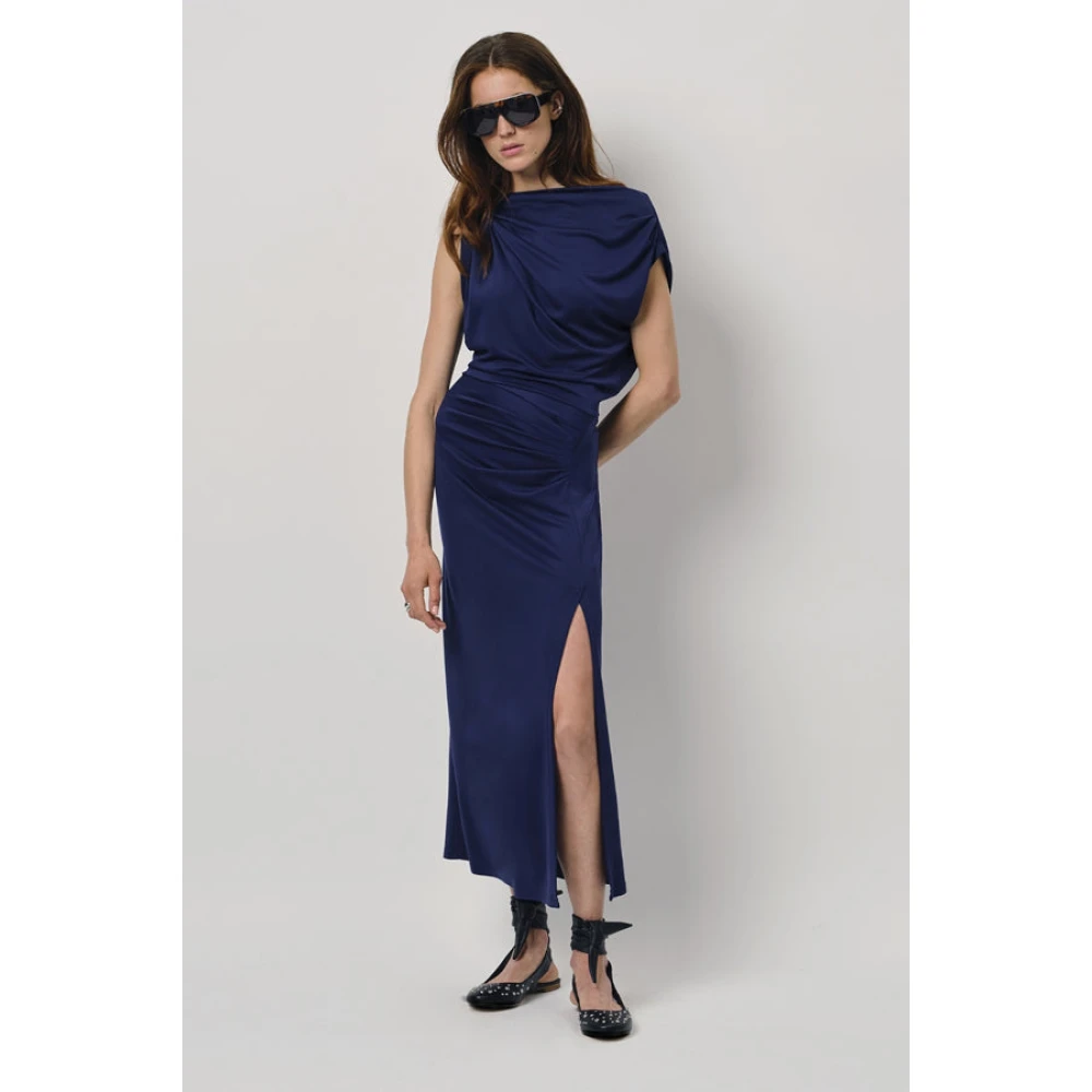 Dante 6 Elegante Maxi Jurk in Sapphire Blue Dames