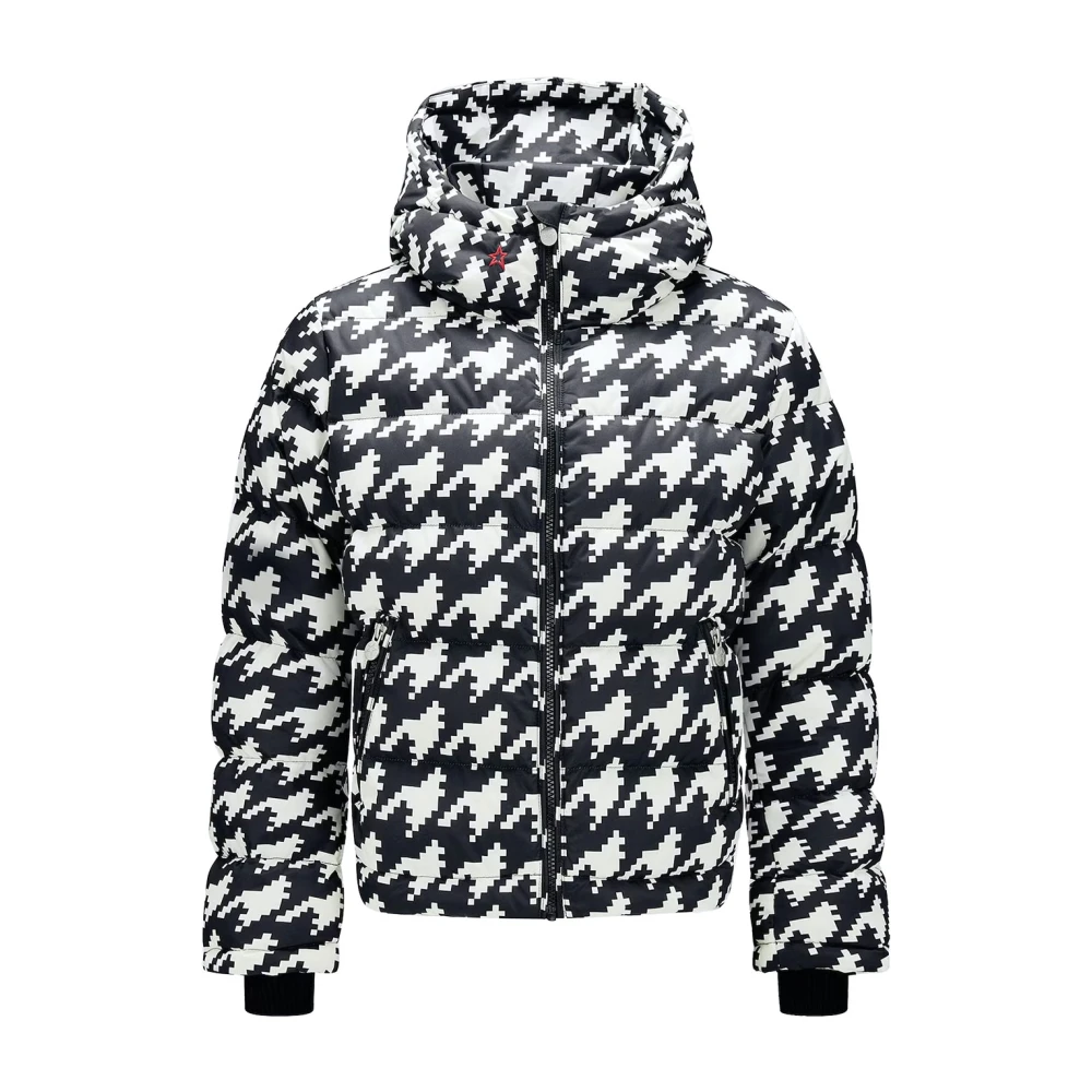 Perfect Moment Houndstooth Polar Flare Jas Black Dames