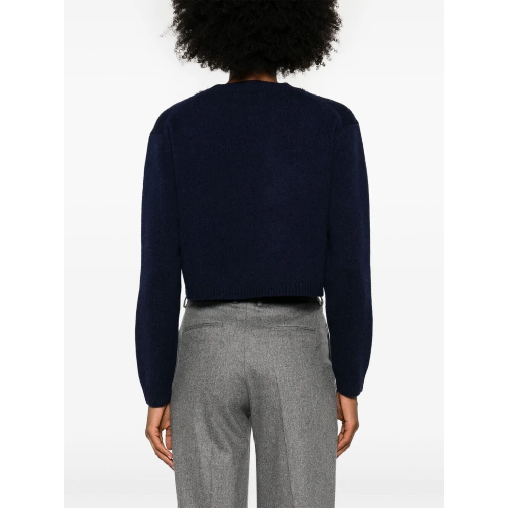Semicouture Cosmo Sofia Gebreide Top Blue Dames