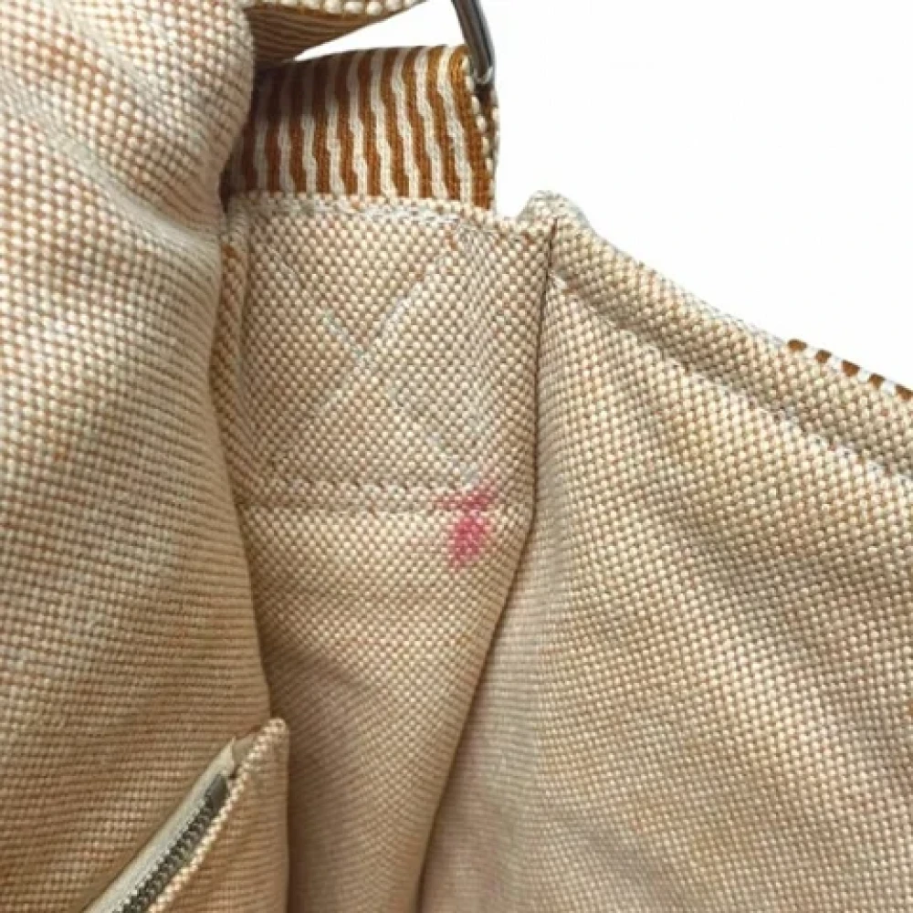 Hermès Vintage Pre-owned Canvas shoulder-bags Orange Dames