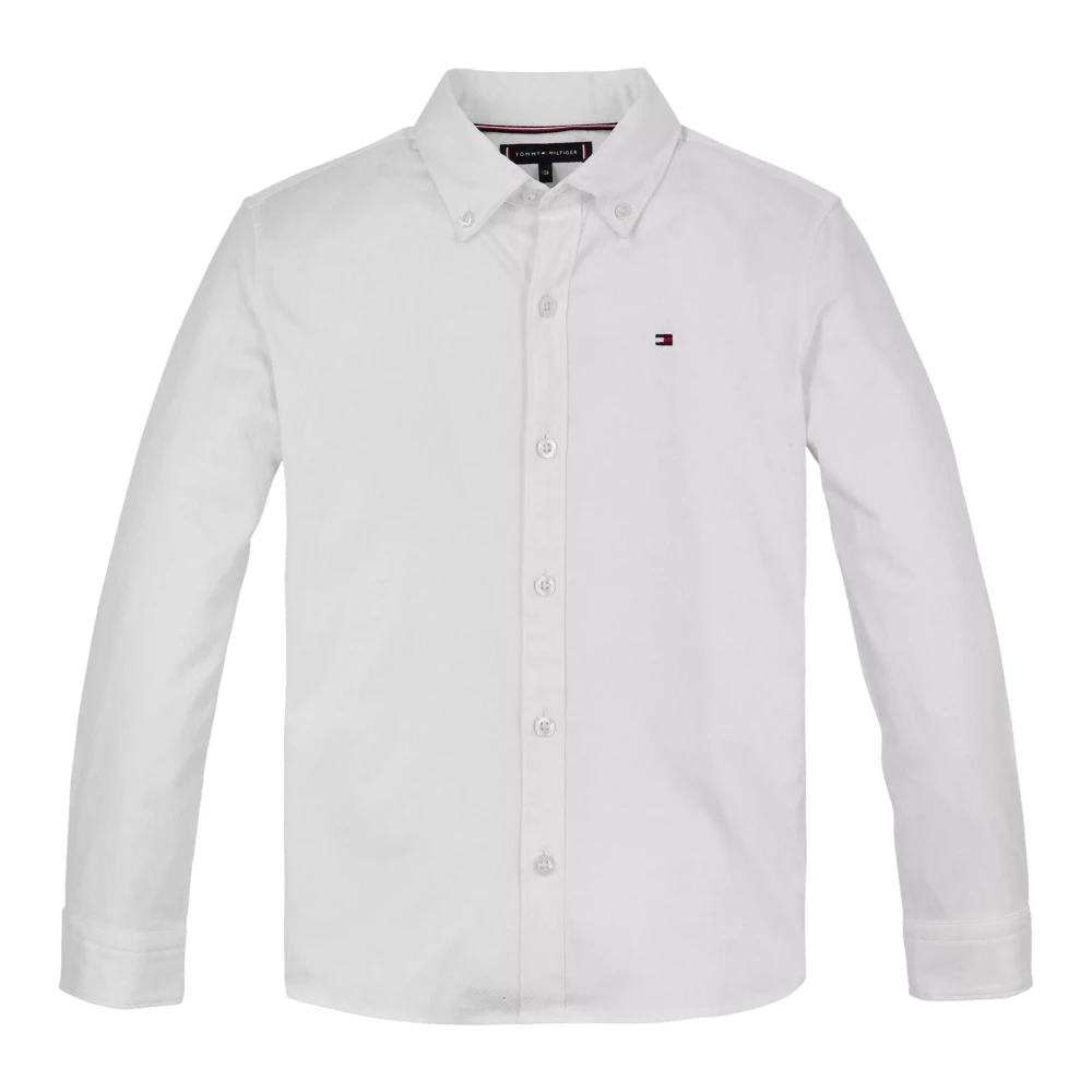 Tommy Hilfiger Långärmad Regular Fit Skjorta White, Pojke