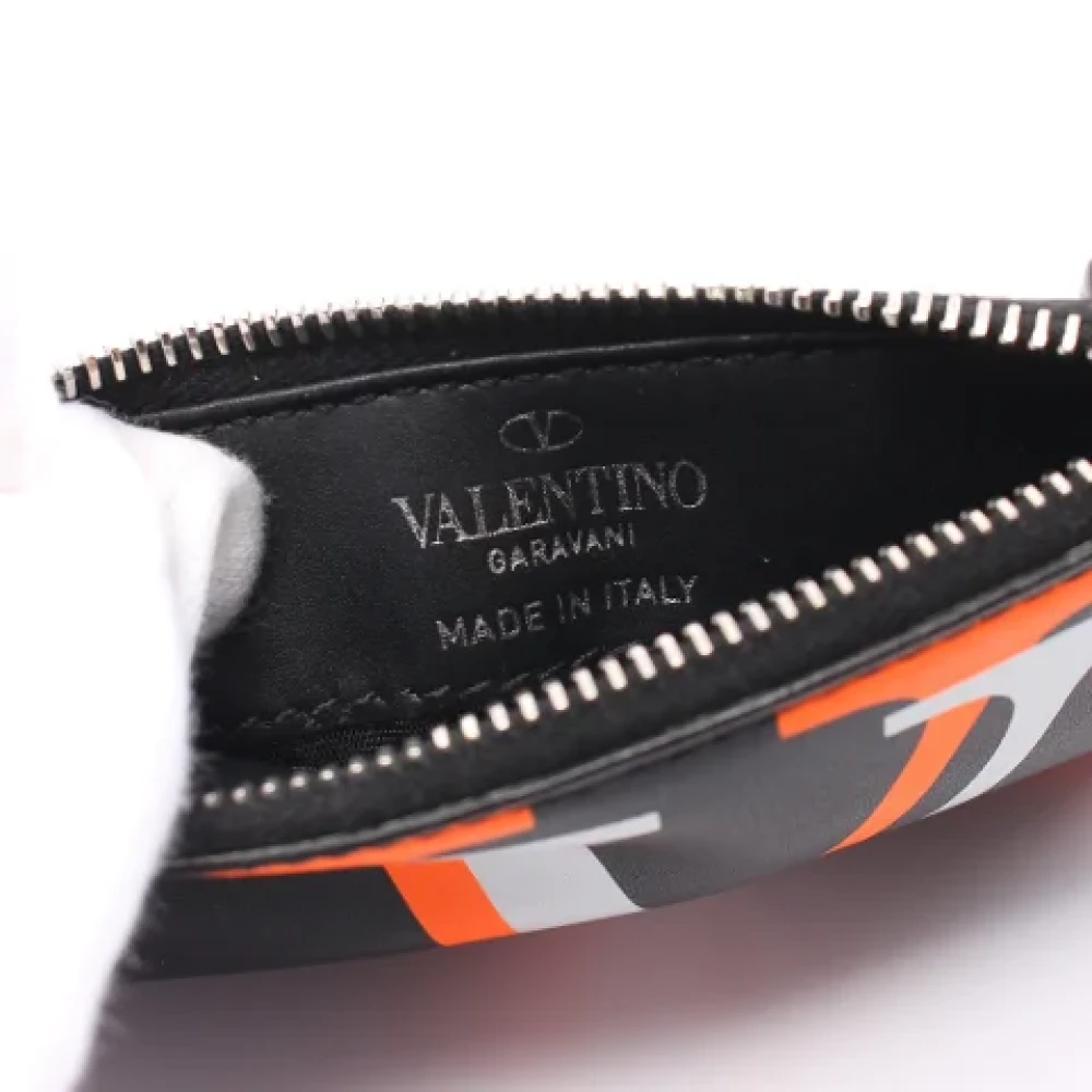 Valentino Vintage Pre-owned Leather wallets Black Dames