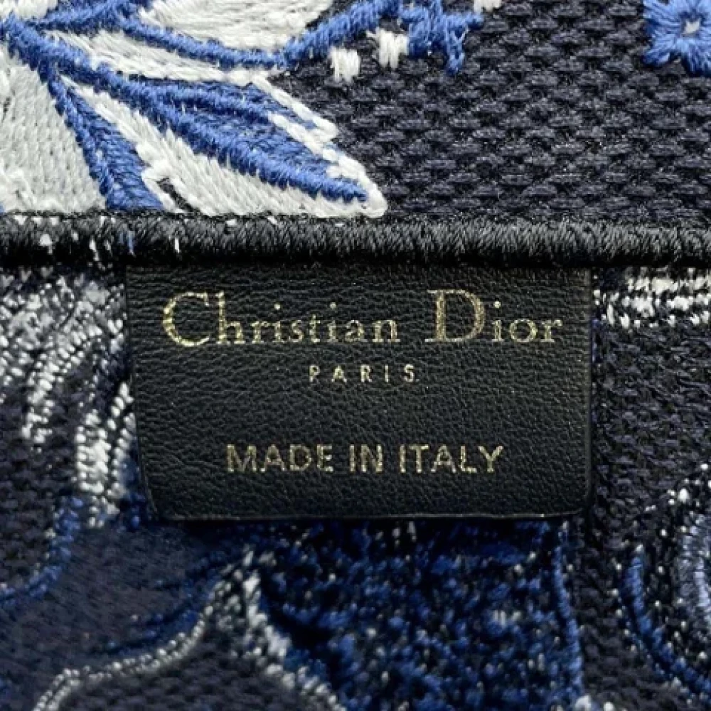 Dior Vintage Pre-owned Canvas totes Blue Dames