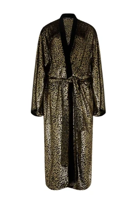 Fil Coupé Leopard Print Coat