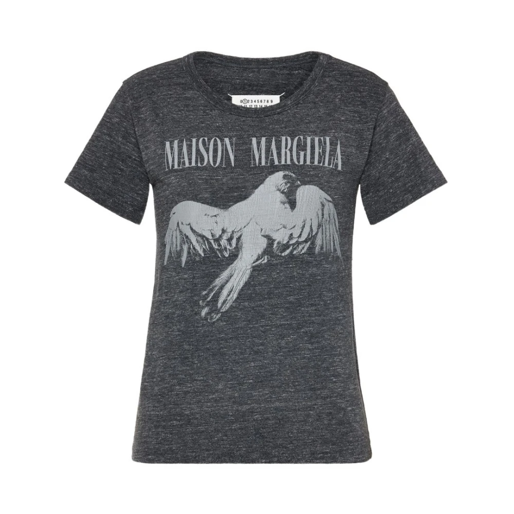 Maison Margiela Vrouw Grijs Tops Dames, M, T-Shirts