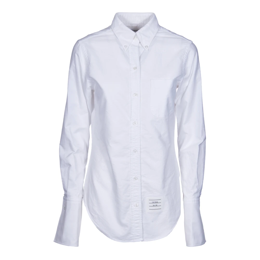 Thom Browne Witte Pinafore Metalen Overhemden White Dames