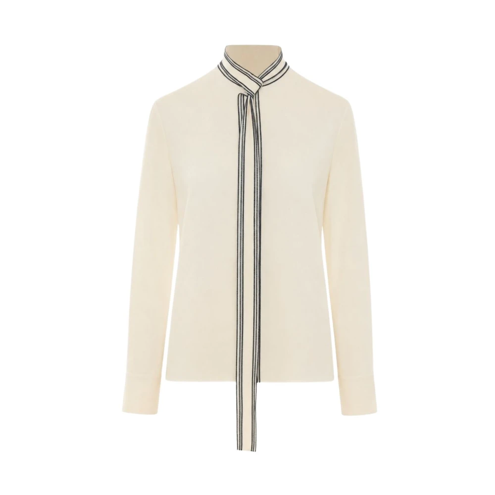 Fabiana Filippi , Blouses, Female, White, 3XS, Silk Blend Shirt