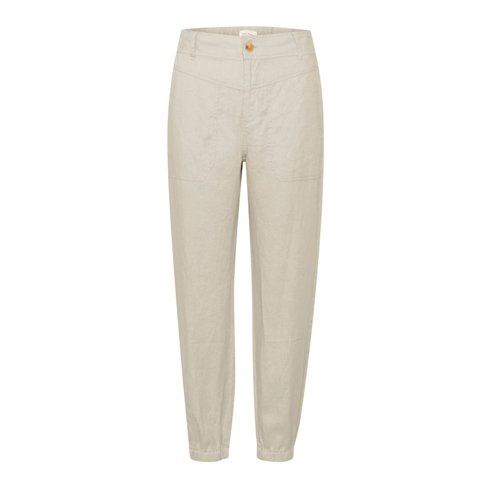 Part Two Linnen Broek French Oak Beige Dames