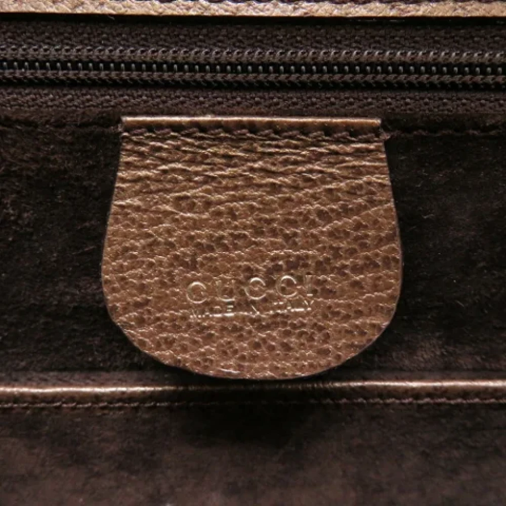 Gucci Vintage Pre-owned Canvas gucci-bags Brown Dames