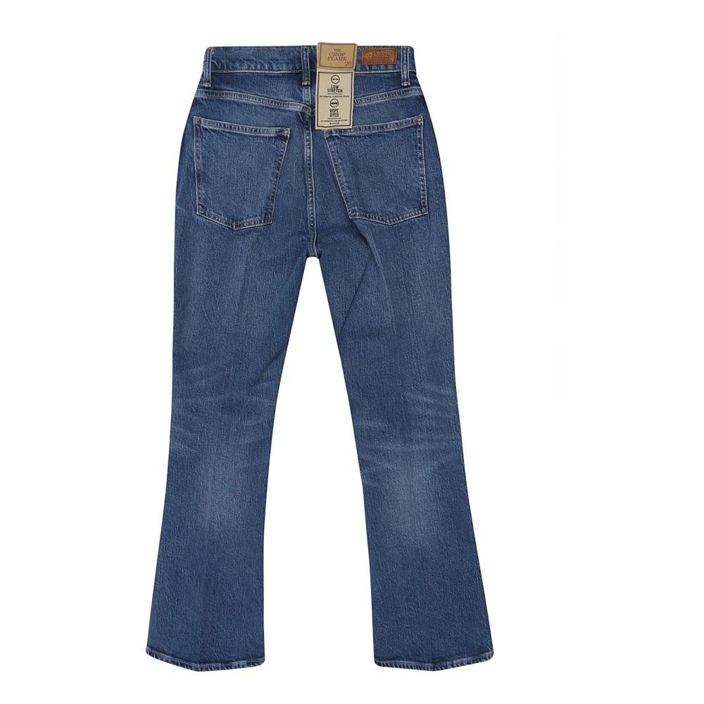 Polo Ralph Lauren Flare Crop Jeans Blue Dames