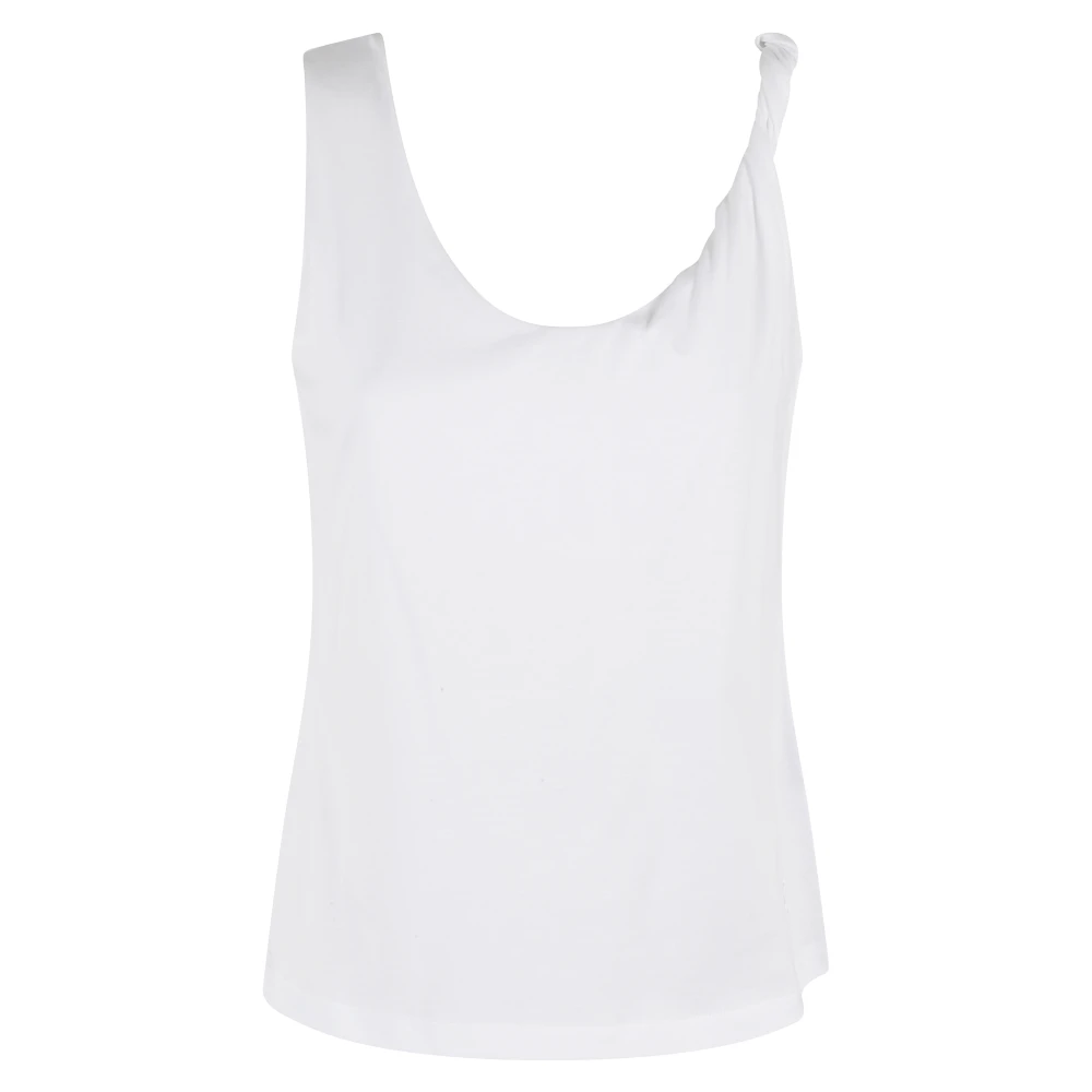 Federica Tosi Stijlvolle Jersey Top White Dames