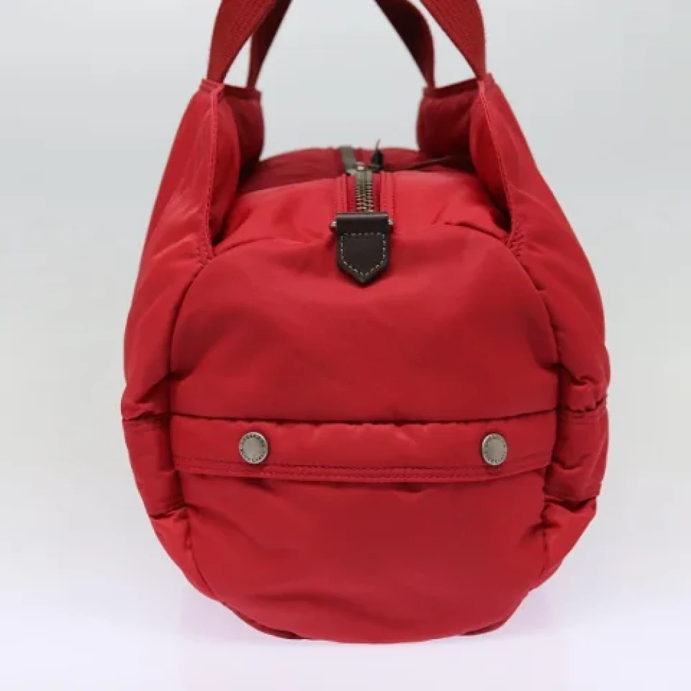 Burberry Vintage Pre-owned Fabric handbags Red Dames