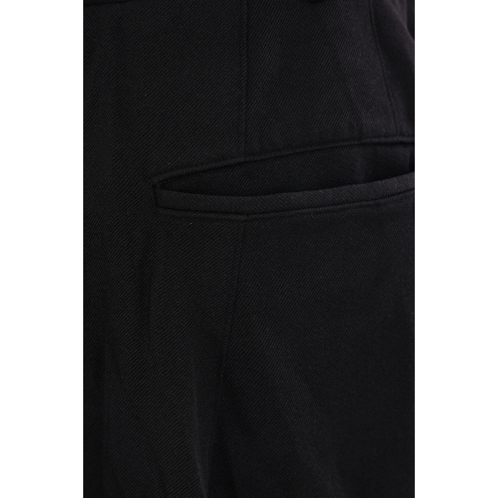 Comme des Garçons Zwarte Shorts Drill Standaard Pasvorm Black Heren