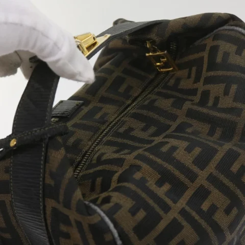 Fendi Vintage Pre-owned Canvas handbags Brown Dames
