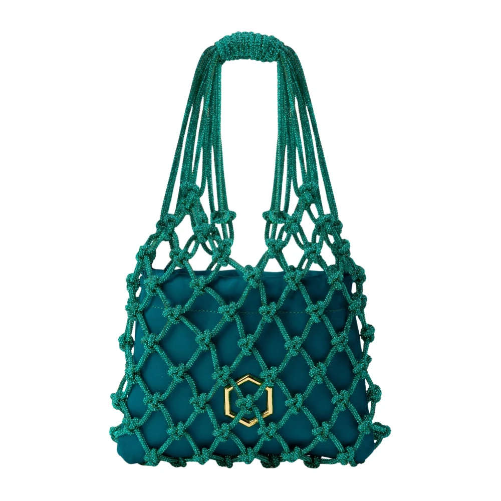Hibourama Carrie Green Zircon Mini Tas Green Dames
