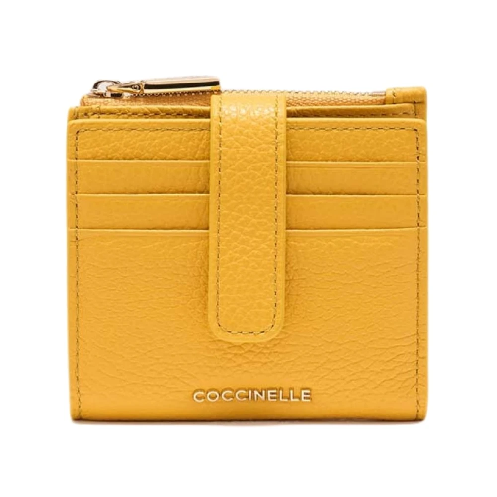 Coccinelle Women's Yellow Wallets & Cardholders, One Size, Metallic Soft Wallet