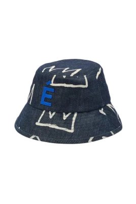 Denim Blue Grafisk Bucket Hat