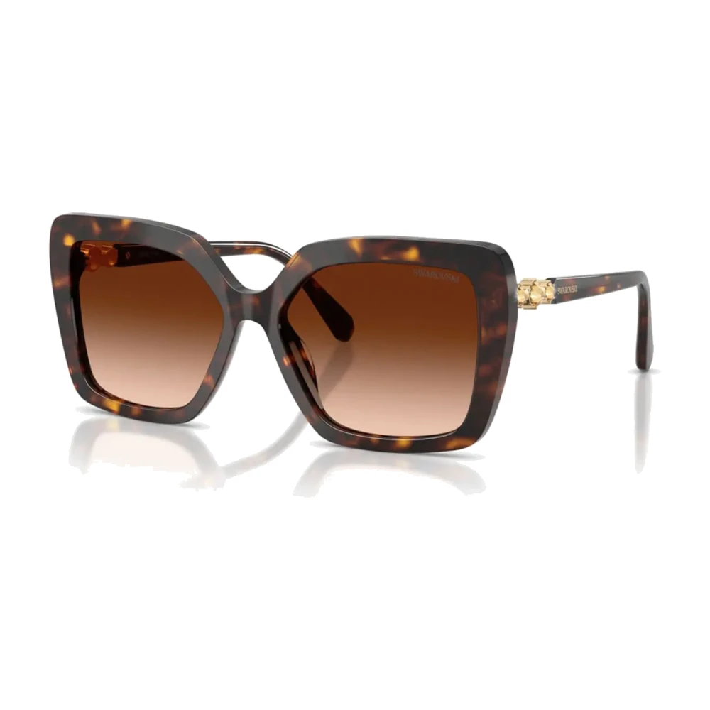 Swarovski Women's Brown Acetate Butterfly Sunglasses - Sunglasses - 57 Mm - Accessories