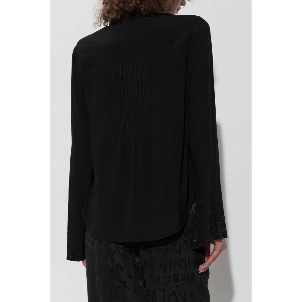 Zadig & Voltaire Top 'Taika' Black Dames