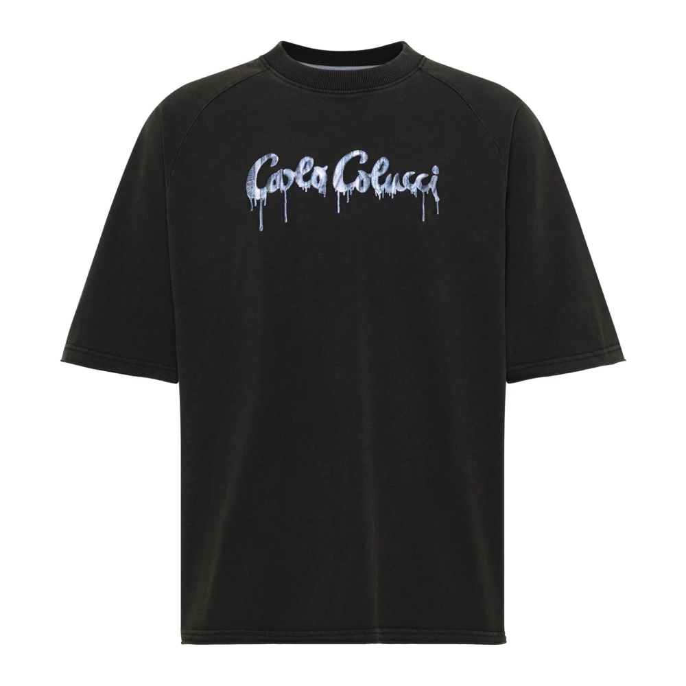 Carlo Colucci Men's Black Oversize T-Shirt